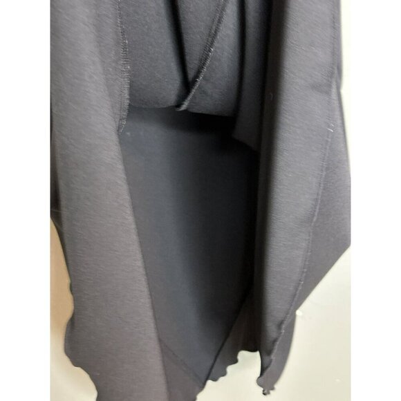 VTG Express Y2K 90s Retro Cowl Neck Ruffle Hem Sleeveless Mini Dress LDB - Picture 6 of 7